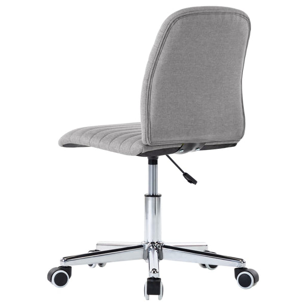 vidaXL Dining Chairs 2 pcs Light Grey Fabric