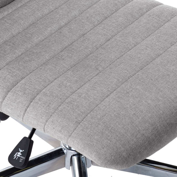 vidaXL Dining Chairs 2 pcs Light Grey Fabric