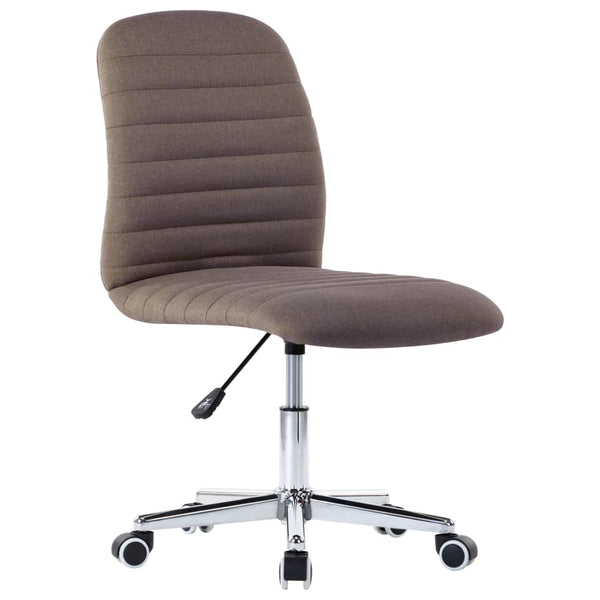 vidaXL Dining Chairs 2 pcs Taupe Fabric