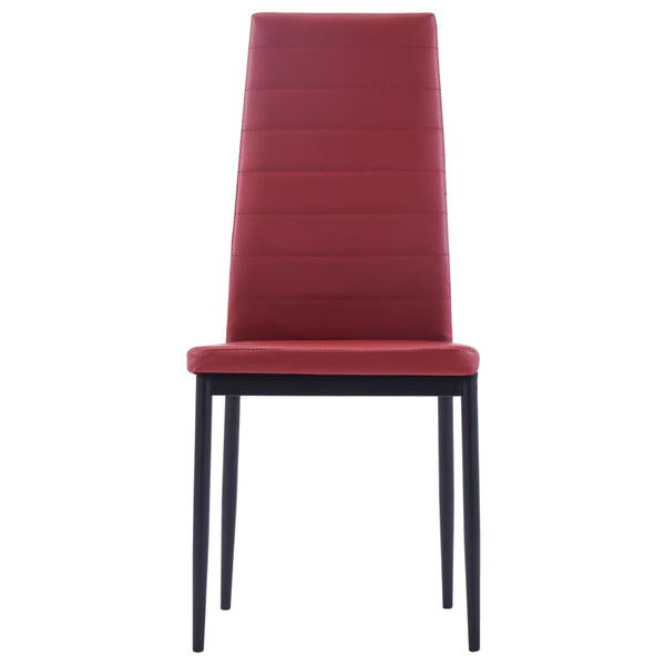 vidaXL 5-Piece Dining Set Wine Red