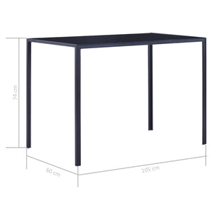 vidaXL 5-Piece Dining Set Blue