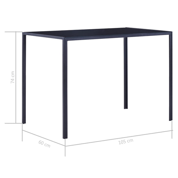 vidaXL 5-Piece Dining Set Blue