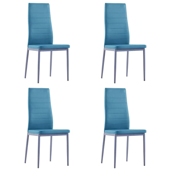 vidaXL 5-Piece Dining Set Blue
