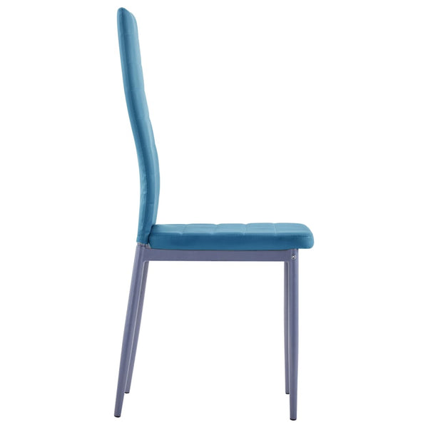 vidaXL 5-Piece Dining Set Blue