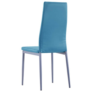 vidaXL 5-Piece Dining Set Blue