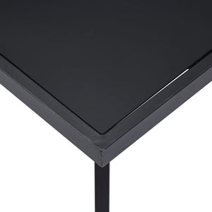 vidaXL Dining Table Black 180 x 90 x 75 cm Tempered Glass