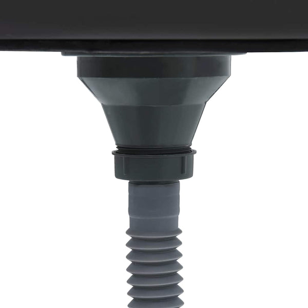vidaXL Built-in Sink with Sieve and Siphon Stainless Steel