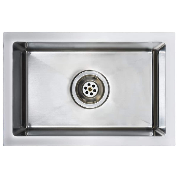 vidaXL Handmade Kitchen Sink Stainless Steel