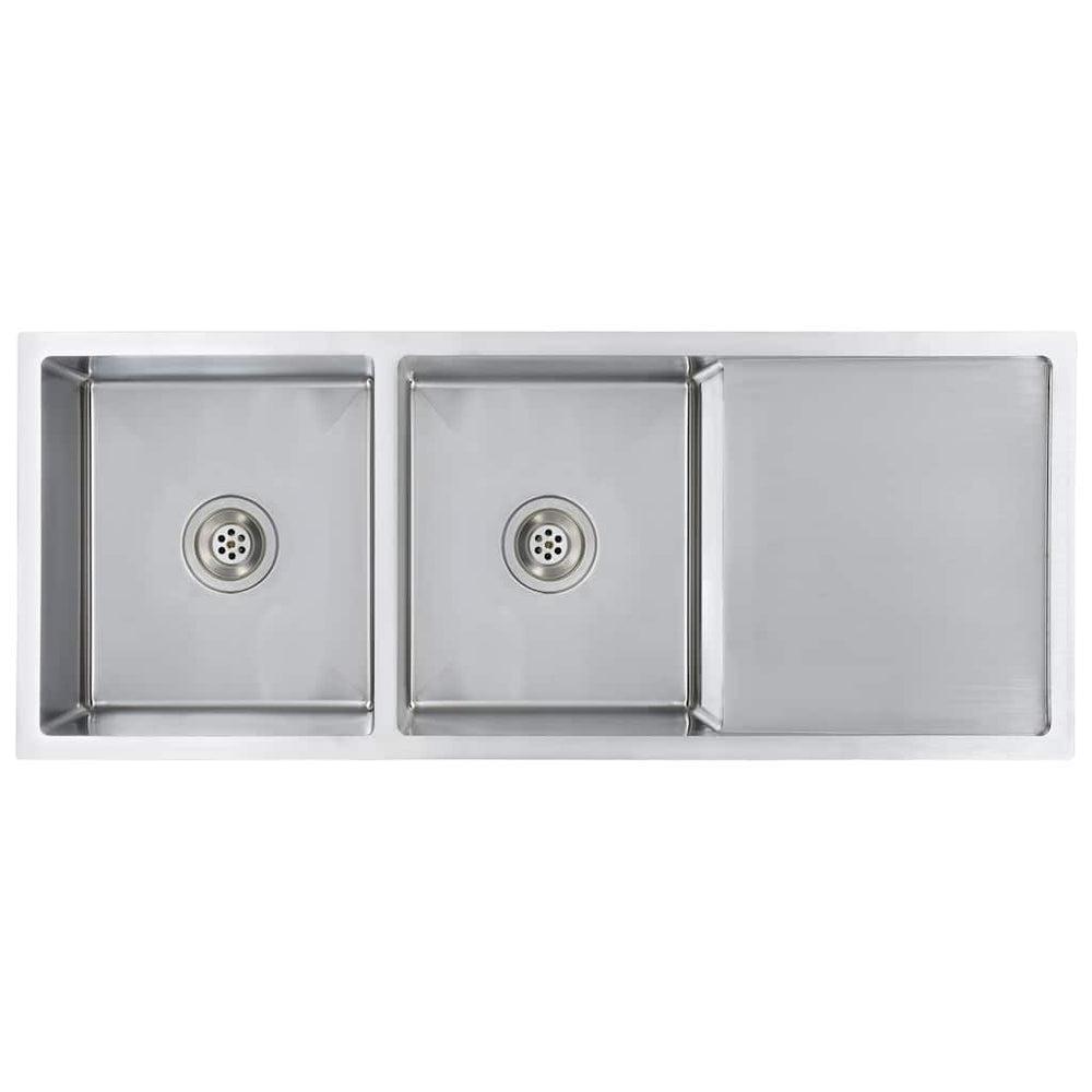 vidaXL Handmade Kitchen Sink Stainless Steel
