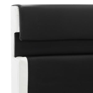 vidaXL LED Bed Frame Black Faux Leather 90x200 cm