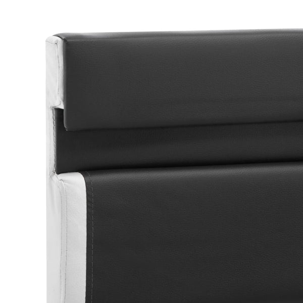 vidaXL LED Bed Frame Grey Faux Leather 140x200 cm