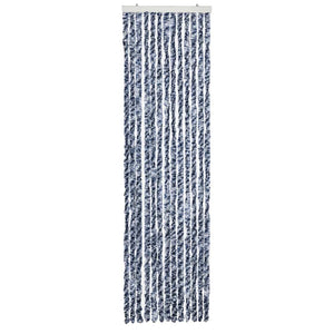 vidaXL Insect Screen Curtain Blue, White and Silver 56x185cm Chenille