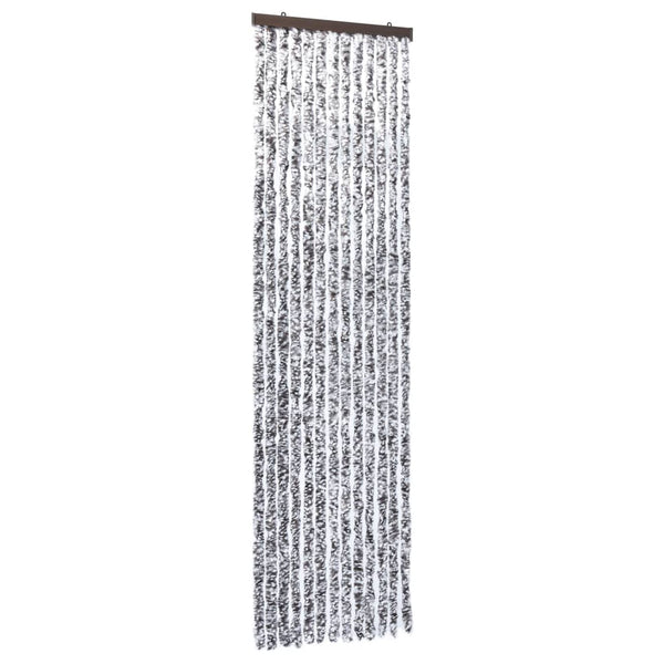 vidaXL Insect Screen Curtain Brown and Beige 56x185 cm Chenille