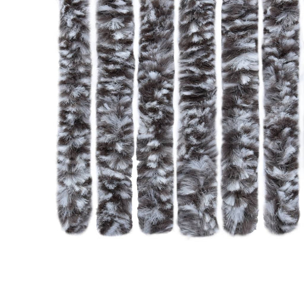 vidaXL Insect Screen Curtain Brown and Beige 56x185 cm Chenille