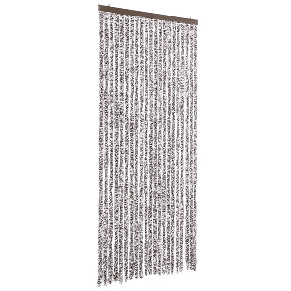 vidaXL Insect Screen Curtain Brown and Beige 90x220 cm Chenille