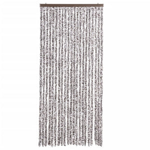 vidaXL Insect Screen Curtain Brown and Beige 90x220 cm Chenille