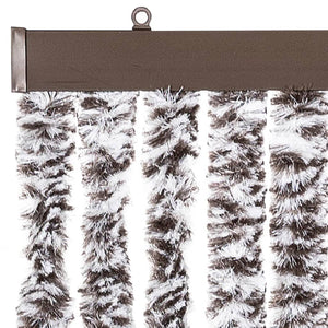 vidaXL Insect Screen Curtain Brown and Beige 90x220 cm Chenille