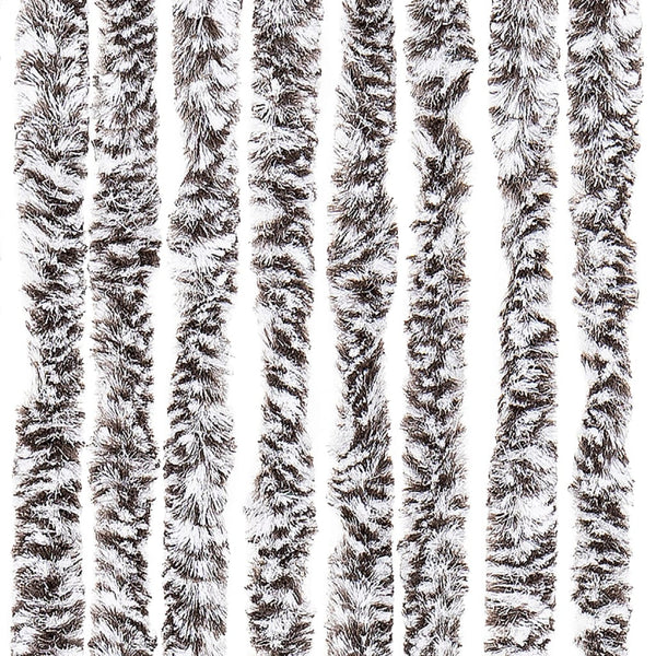 vidaXL Insect Screen Curtain Brown and Beige 90x220 cm Chenille
