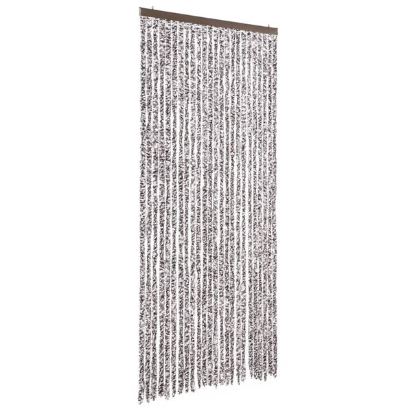vidaXL Insect Screen Curtain Brown and Beige 100x220 cm Chenille