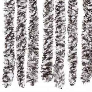 vidaXL Insect Screen Curtain Brown and Beige 100x220 cm Chenille