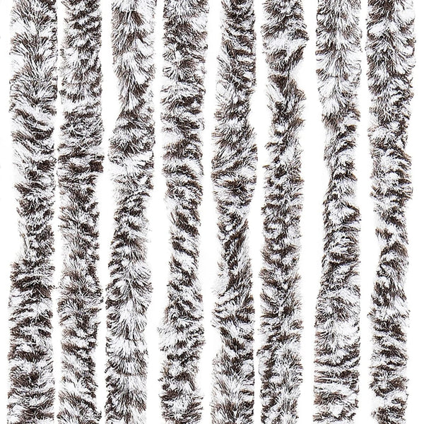 vidaXL Insect Screen Curtain Brown and Beige 100x220 cm Chenille