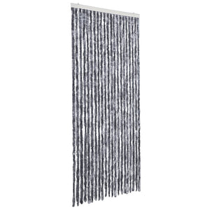 vidaXL Insect Screen Curtain Silver 90x220 cm Chenille