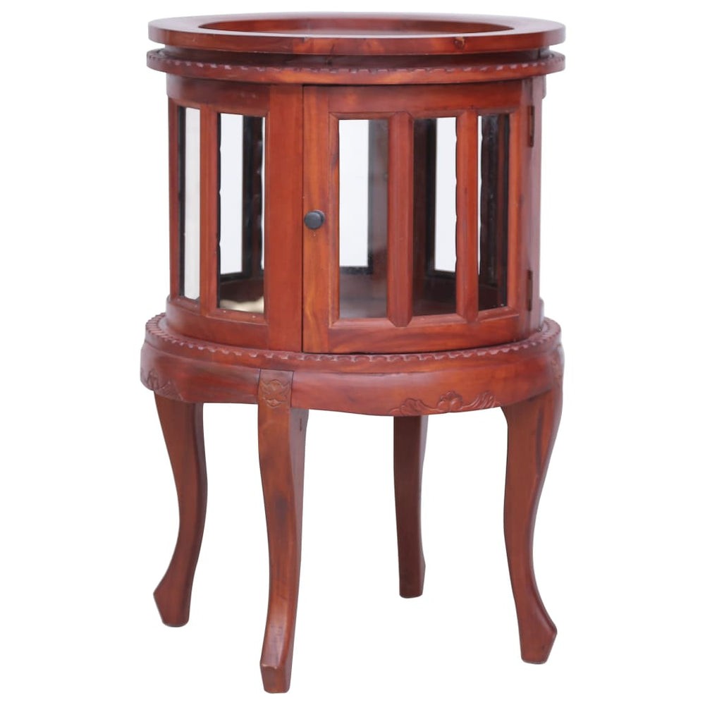 vidaXL Display Cabinet Brown 50 x 50 x 76 cm Solid Mahogany Wood
