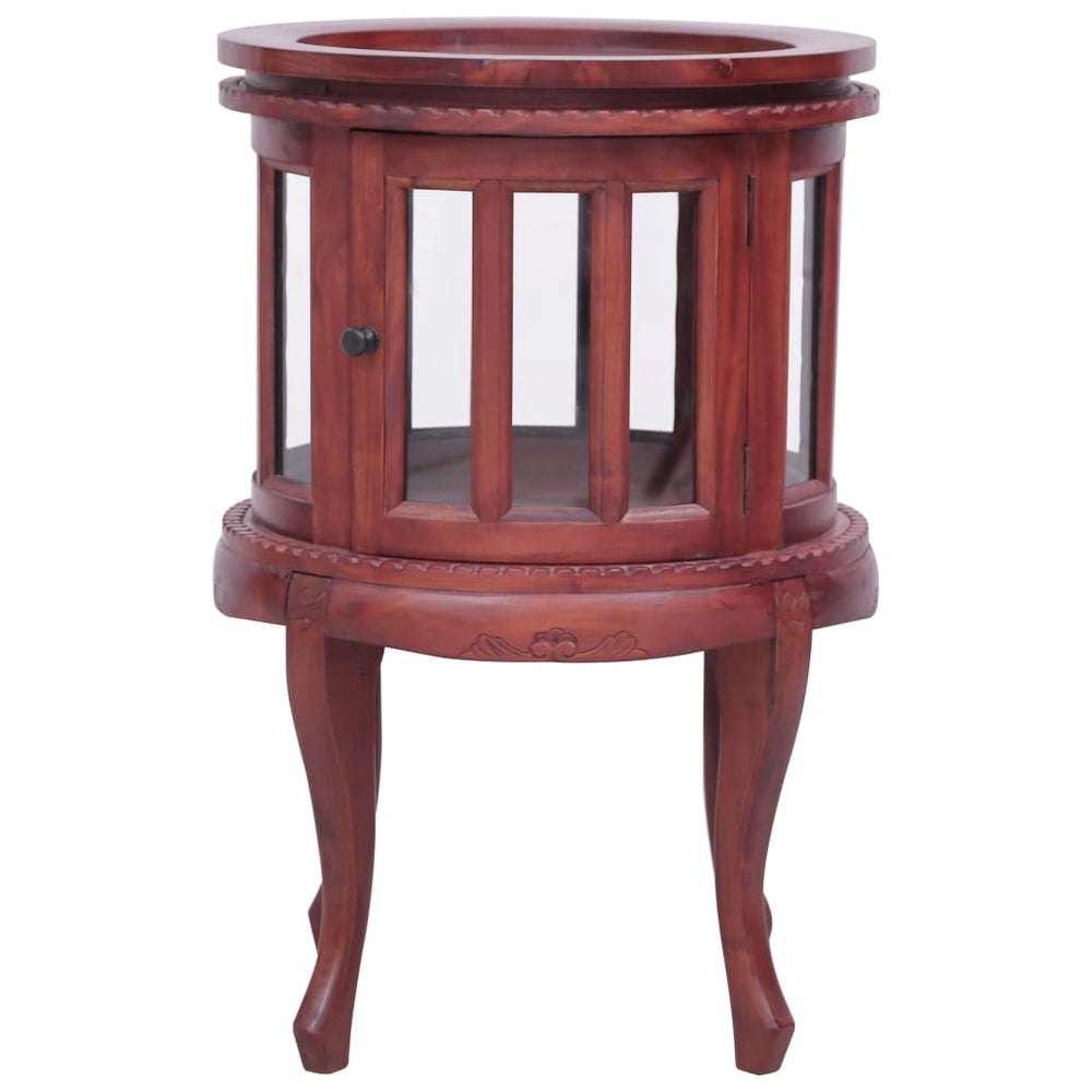 vidaXL Display Cabinet Brown 50 x 50 x 76 cm Solid Mahogany Wood