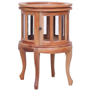 vidaXL Display Cabinet Natural 50 x 50 x 76 cm Solid Mahogany Wood