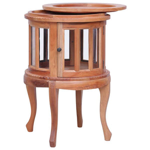 vidaXL Display Cabinet Natural 50 x 50 x 76 cm Solid Mahogany Wood