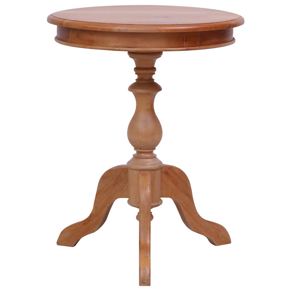 vidaXL Side Table Natural 50 x 50 x 65 cm Solid Mahogany Wood
