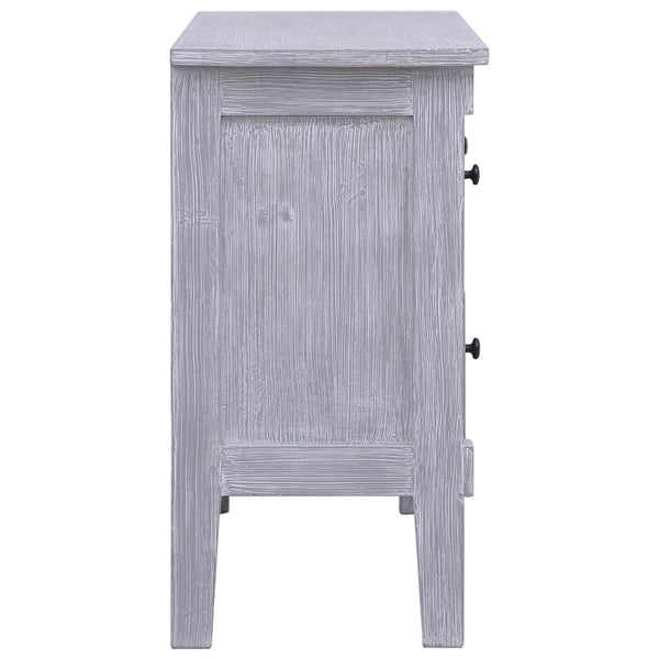 vidaXL Sideboard with 2 Drawers 90 x 30 x 60 cm Solid Mahogany Wood