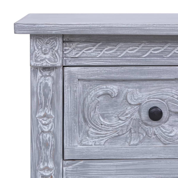vidaXL Sideboard with 2 Drawers 90 x 30 x 60 cm Solid Mahogany Wood