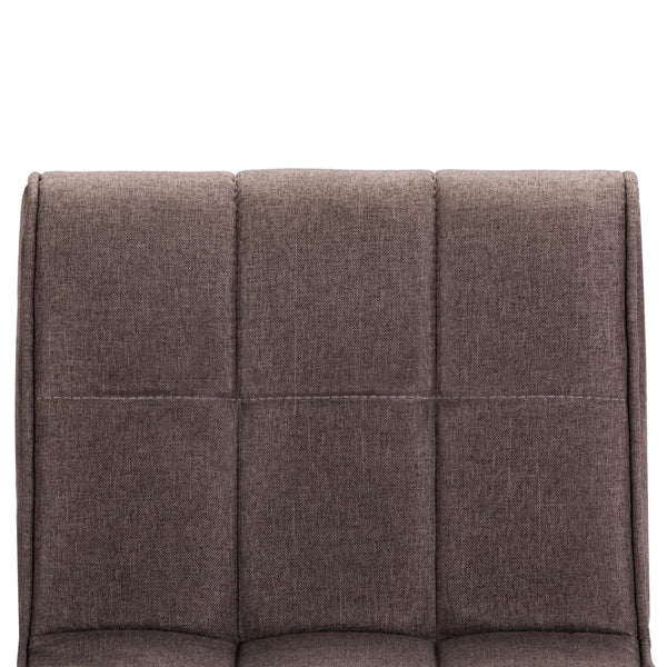 vidaXL Bar Stools 2 pcs Taupe Fabric