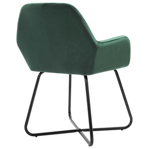 vidaXL Dining Chairs 2 pcs. Green Velvet