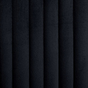 vidaXL Dining Chairs 2 pcs Black Velvet