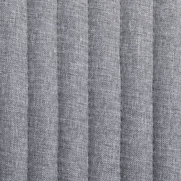 vidaXL Dining Chairs 2 pcs Light Grey Fabric