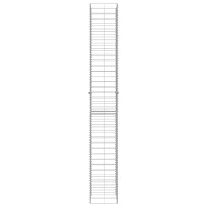 vidaXL Gabion Baskets 3 pcs. Galvanized Steel 25 x 25 x 197 cm