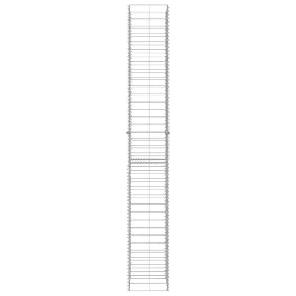 vidaXL Gabion Baskets 3 pcs. Galvanized Steel 25 x 25 x 197 cm