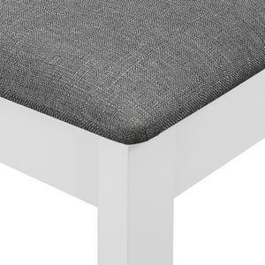 vidaXL 3-Piece Dining Set MDF White