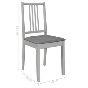 vidaXL 3-Piece Dining Set MDF Grey