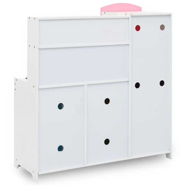 vidaXL Children's Play Kitchen MDF 80 x 30 x 85 cm Multicolored