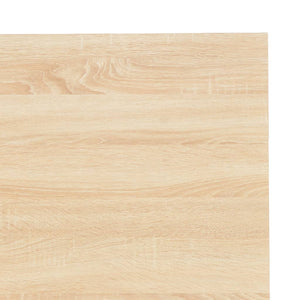 vidaXL Computer Desk Black and Oak 120x60x73 cm
