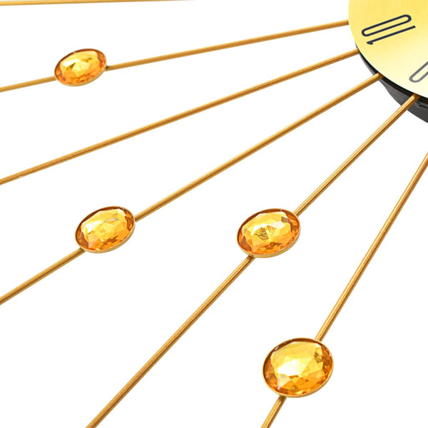 vidaXL Wall Clock Metal 70 cm Golden