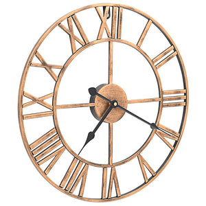 vidaXL Wall Clock Metal 40 cm Golden