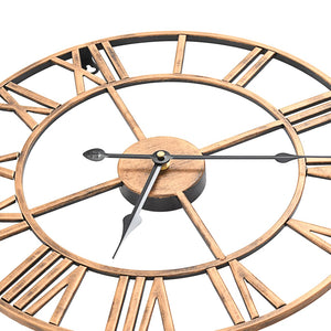 vidaXL Wall Clock Metal 40 cm Golden