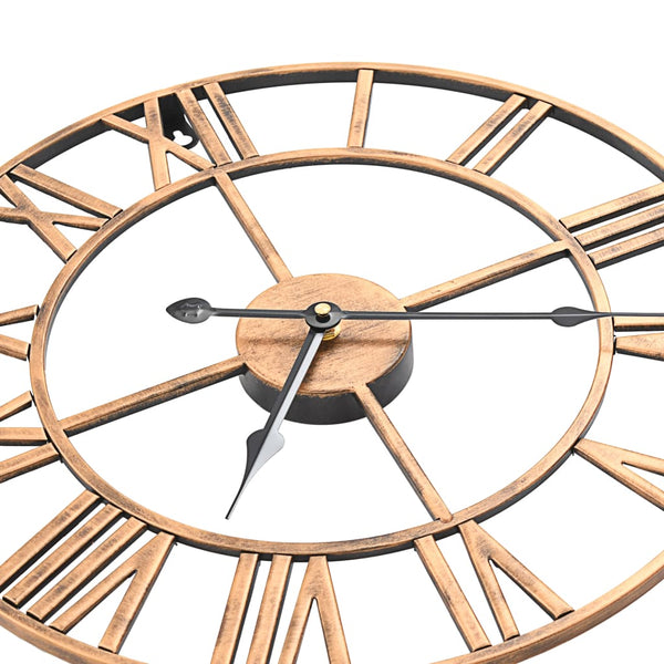 vidaXL Wall Clock Metal 40 cm Golden