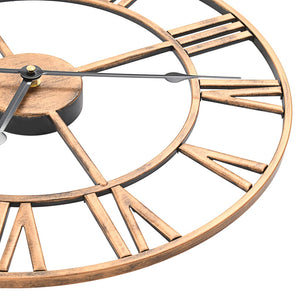 vidaXL Wall Clock Metal 40 cm Golden
