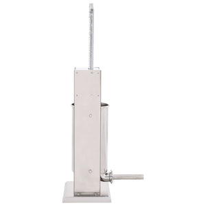 vidaXL Manual Sausage Stuffer Silver 15 L Stainless Steel