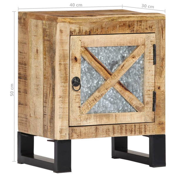 vidaXL Nightstand 40 x 30 x 50 cm Solid Mango Wood